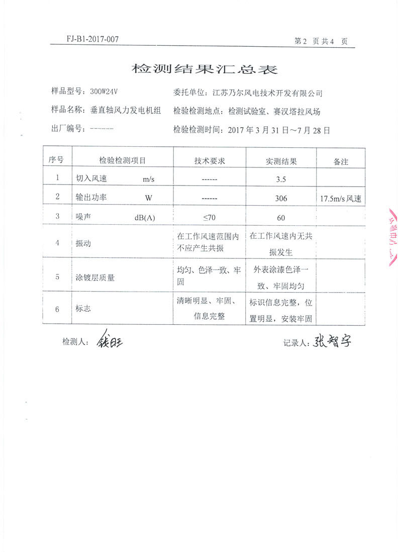 300W24V垂直轴风力发电机组