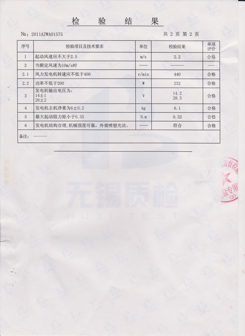 200S风力发电机
